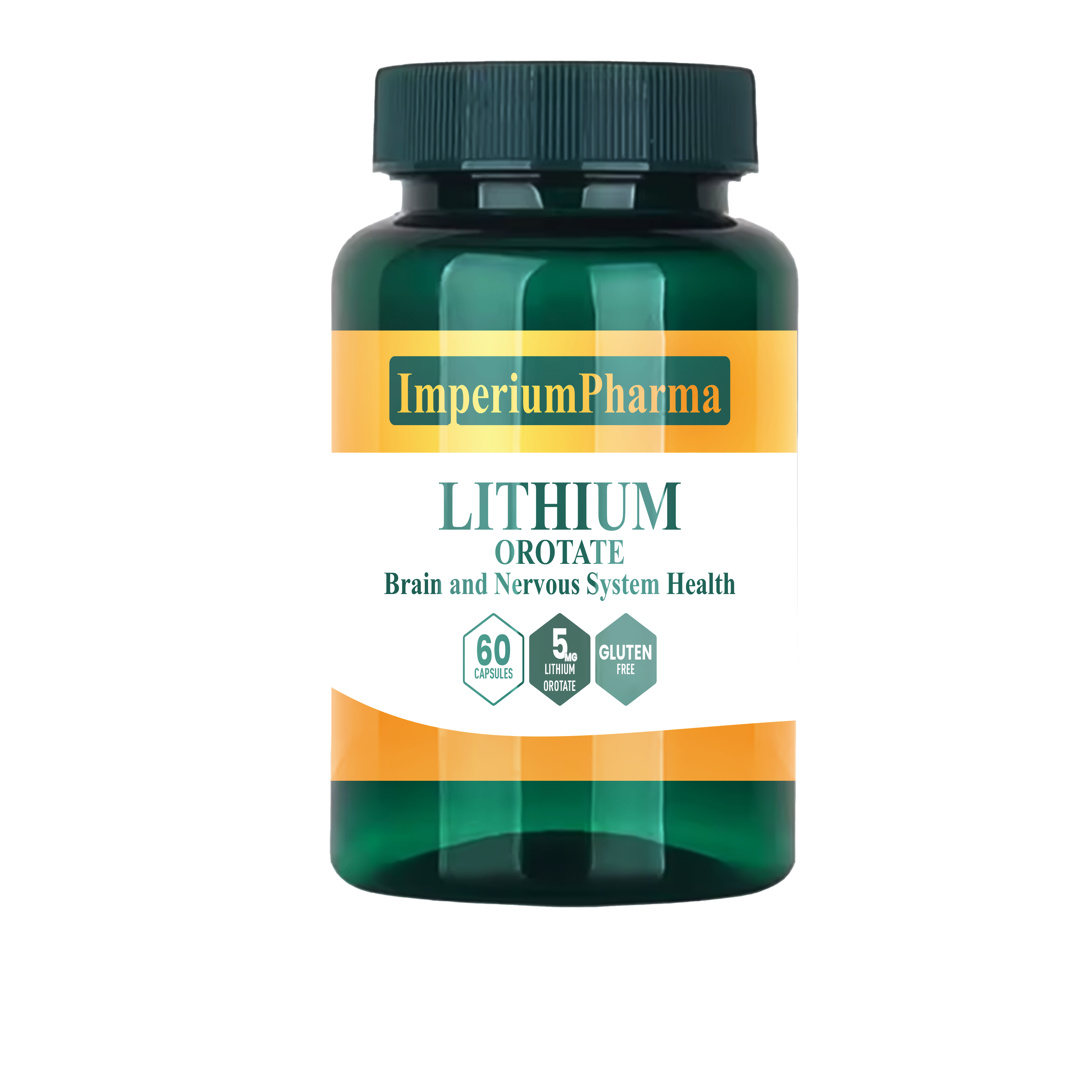 ImperiumPharma Lithium Orotate 5 mg 60 Veggie Capsules