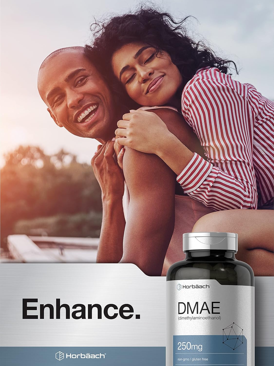 Horbaach DMAE Dimethylaminoethanol Bitartrate 250 mg 200 Caps - Galeri