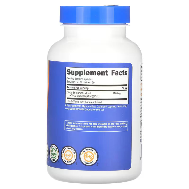 Nutricost Citrus Bergamot 120 Capsules - Galeri