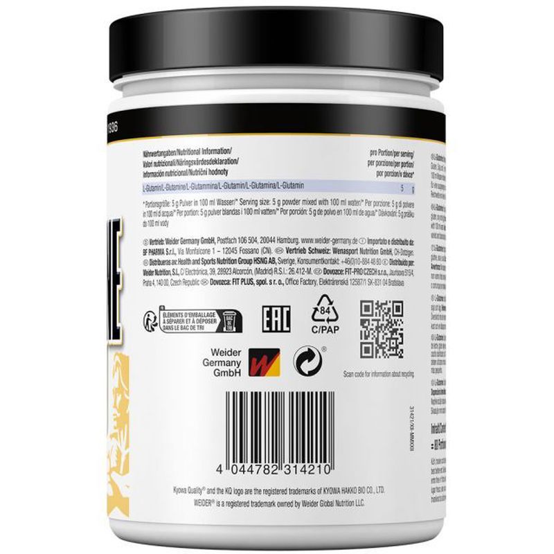 Weider Glutamine 400 Gr - Galeri