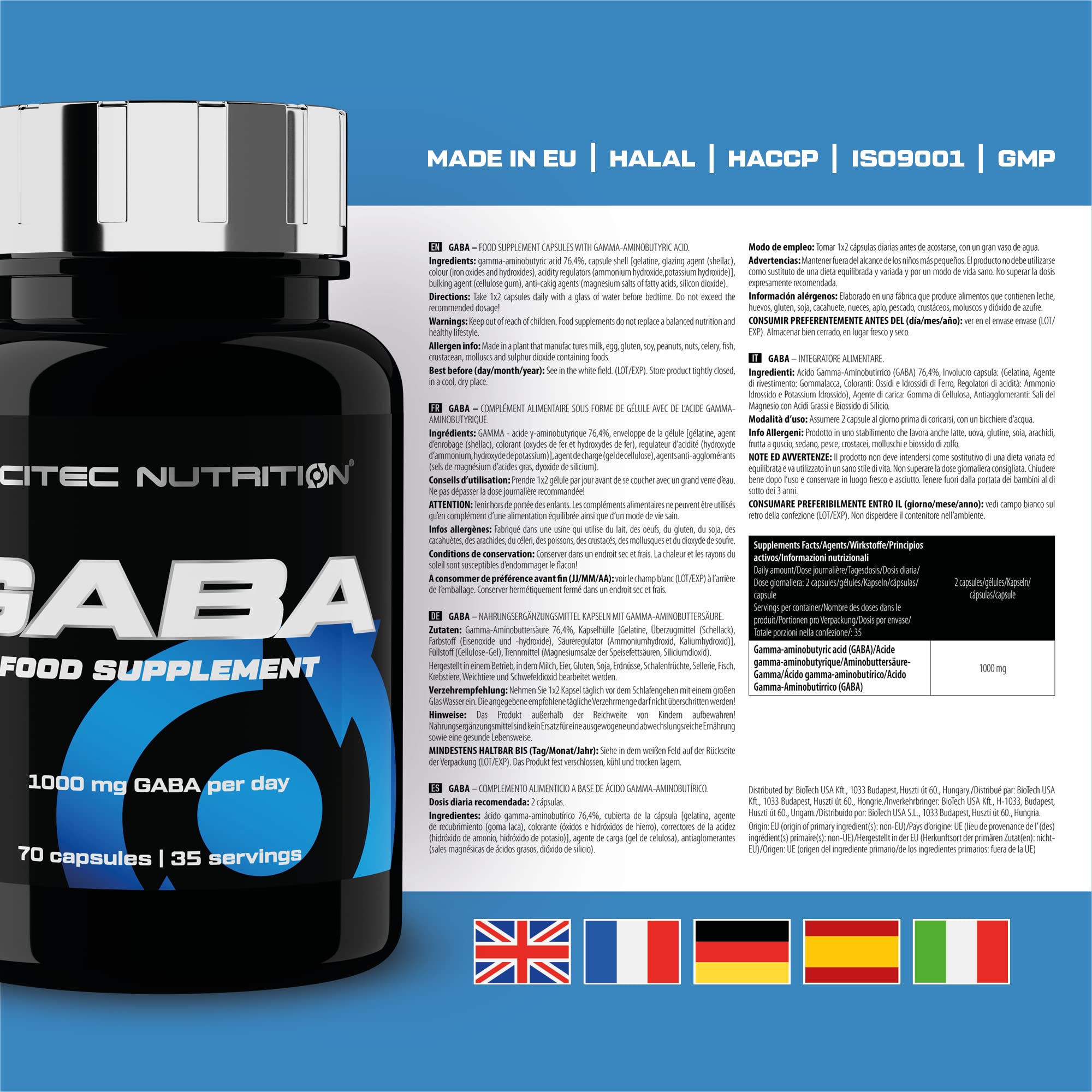 Scitec GABA 1000 mg (70 caps) - Galeri