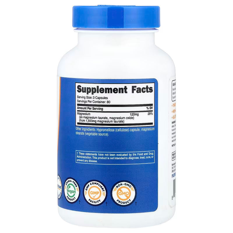 Nutricost Magnesium Taurate Sleep 240 Capsules - Galeri