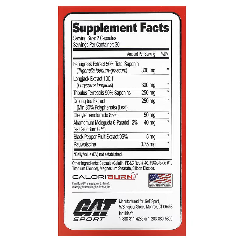 Gat Testrol Fire Thermo Fenugreek + Tribulus Testo Booster 60 Kapsül - Galeri