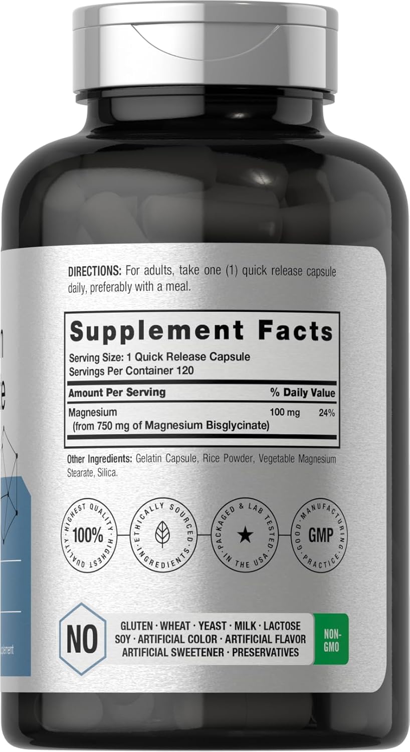 Horbäach Magnesium Bisglycinate 120 Caps - Galeri