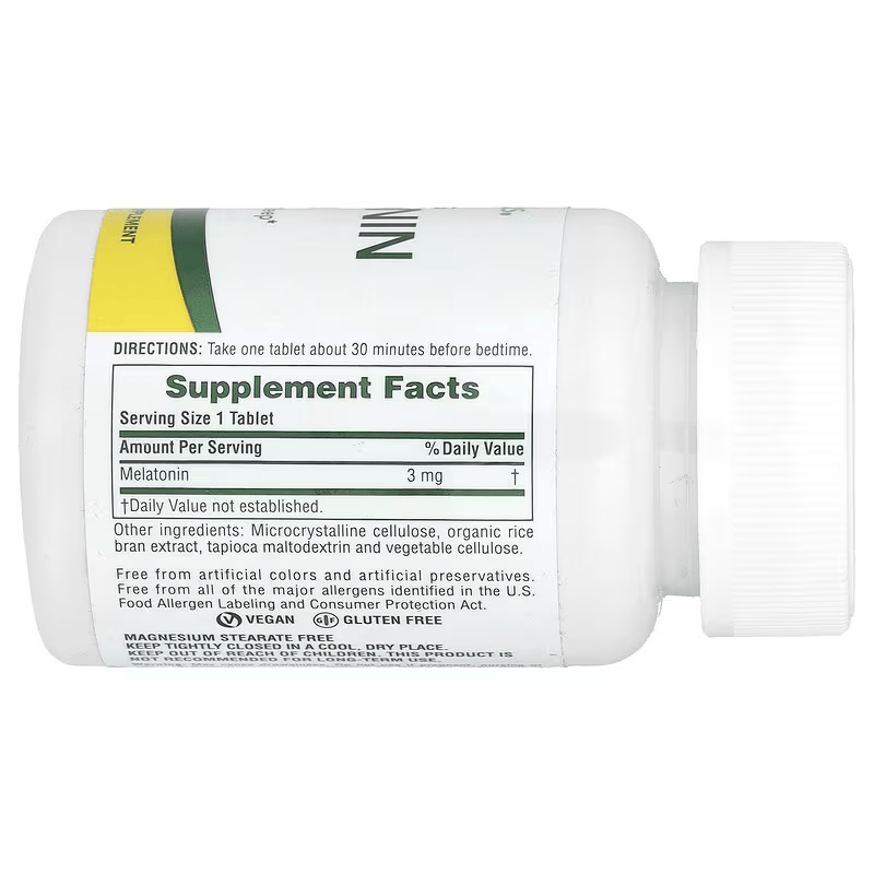 NaturesPlus Fast Acting Melatonin Sleep 3 mg 90 Tablet - Galeri