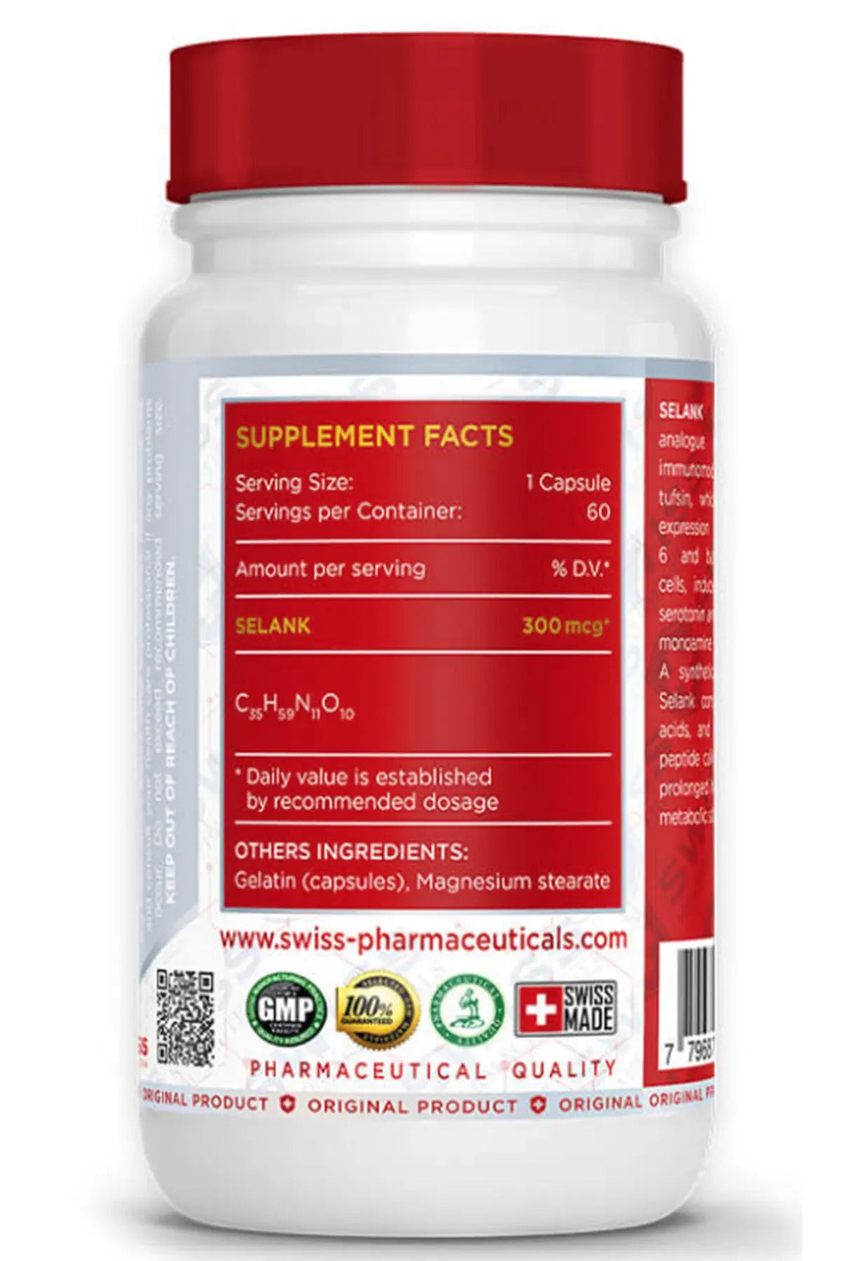 Swiss Selank 300 mcg 60 Caps - Galeri