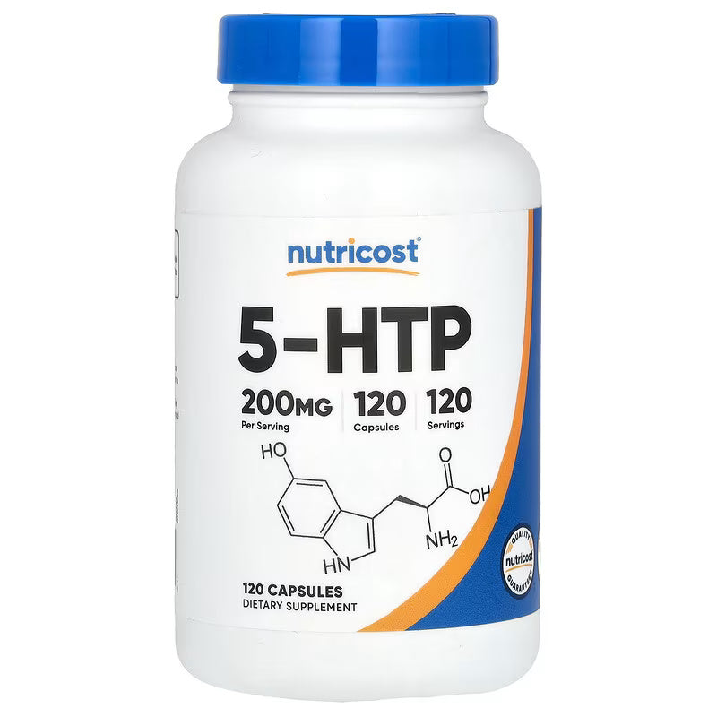 Nutricost 5-HTP 5-hidroksitriptofan 200 mg 120 Capsules