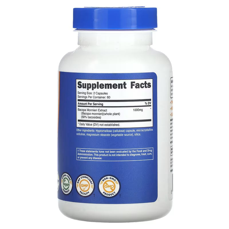 Nutricost Bacopa Monnieri 120 Capsules - Galeri