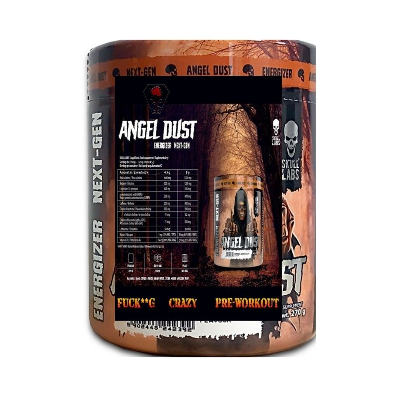 Skull Labs Angel Dust Pump Energizer Preworkout 270g - Galeri