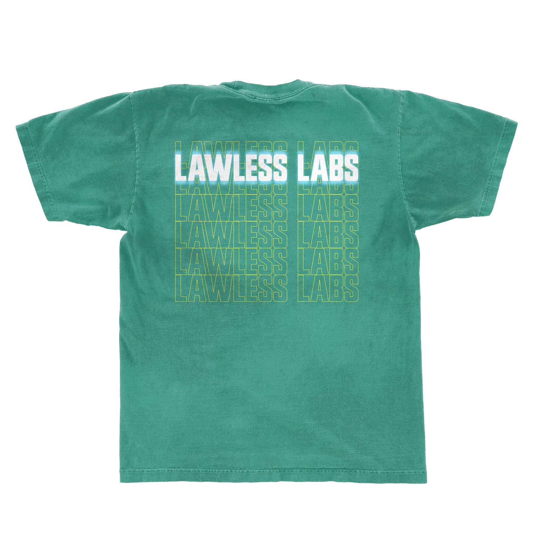 Lawless Labs Oversized T-Shirt – (Green Fade) - Galeri