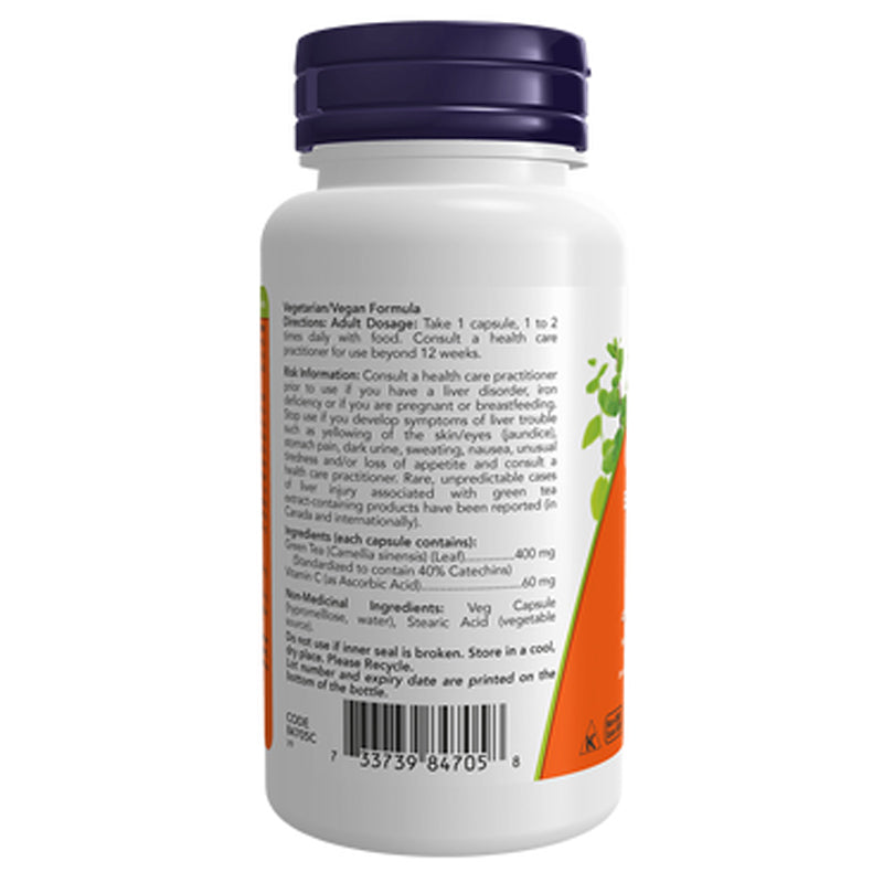 Now Green Tea Extract + C vitamin (Yeşil Çay Ekstraktı)400 mg 100 Kapsül - Galeri