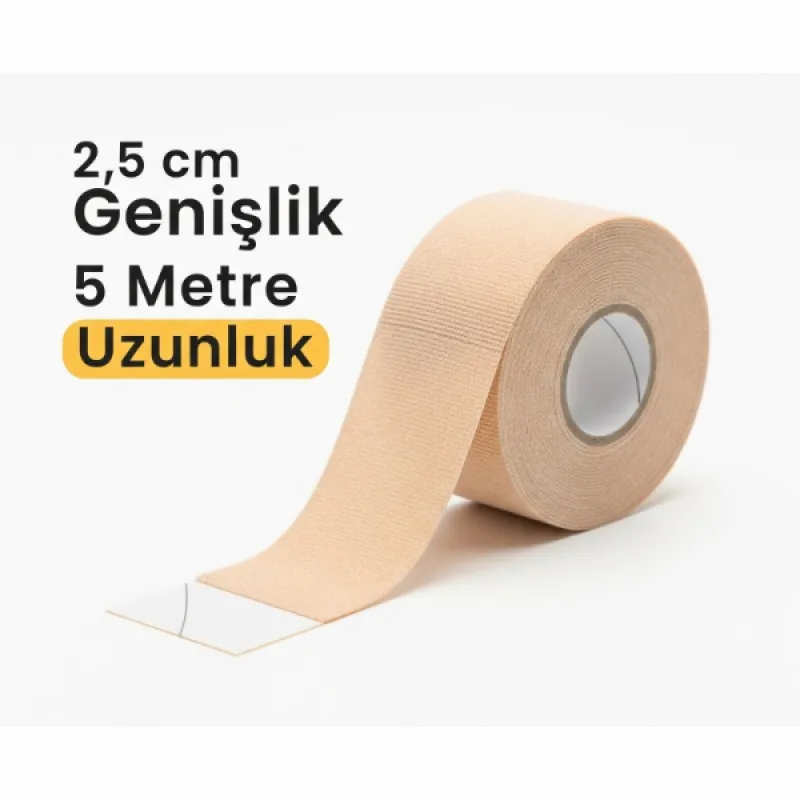 Kinezyo Ağrı Bandı 2.5 cm X 5 m Ten Rengi