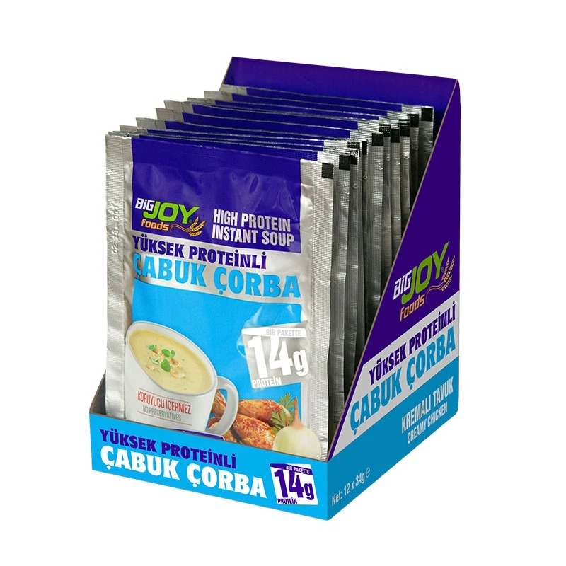 Big Joy Proteinli Çabuk Çorba 30 Gr 12 Adet - Galeri