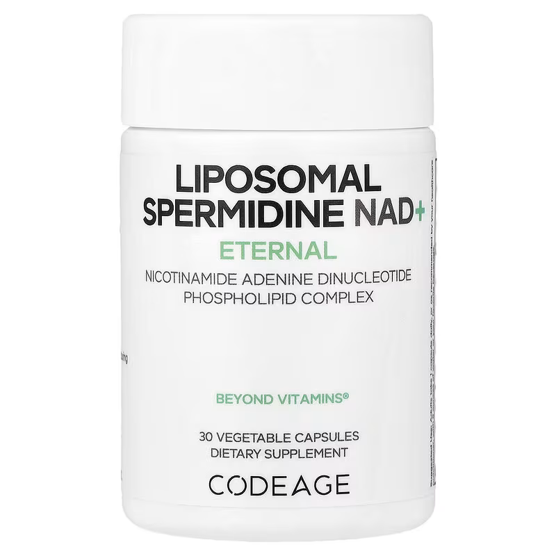 Codeage Liposomal Spermidine NAD+ Brain & Cognitive 30 Vegetable Capsules