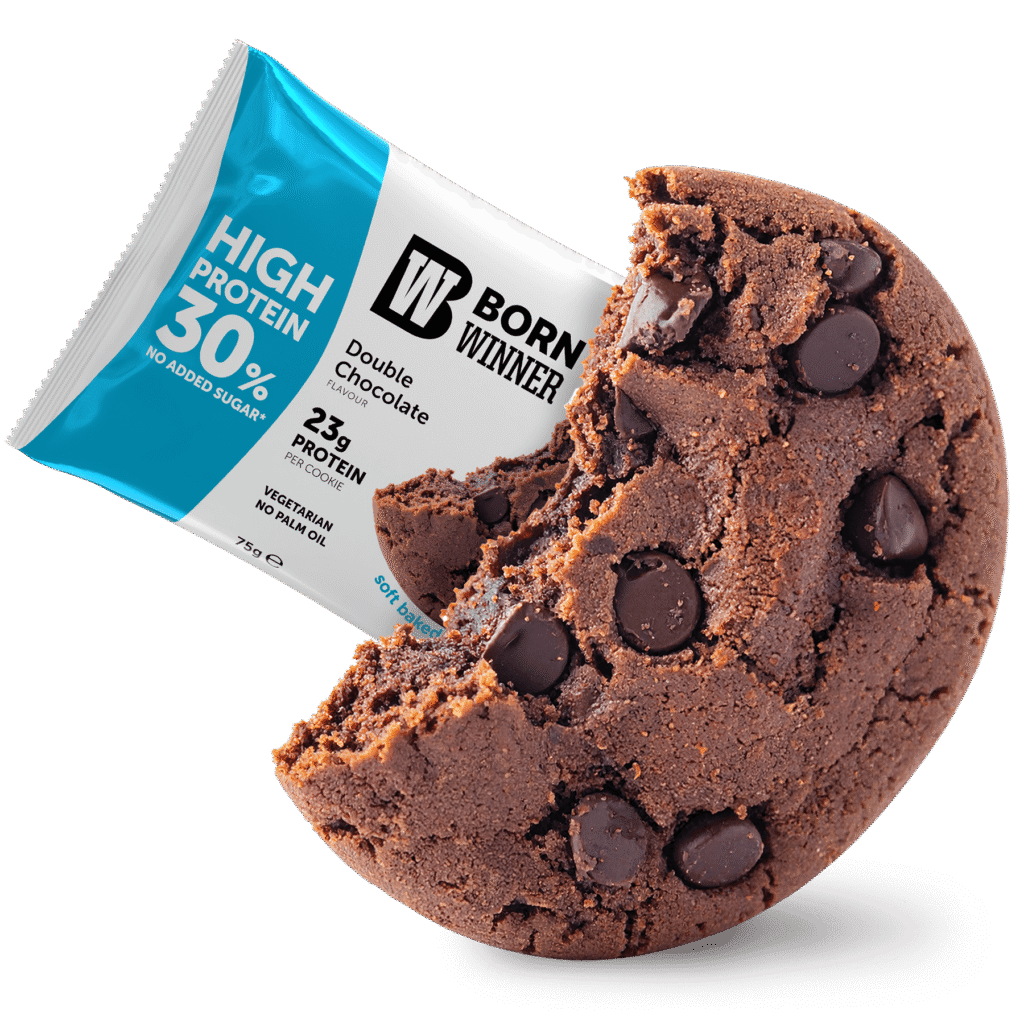 Born Winner Active Protein Bar Cookies – Double Chocolate 75g - Galeri