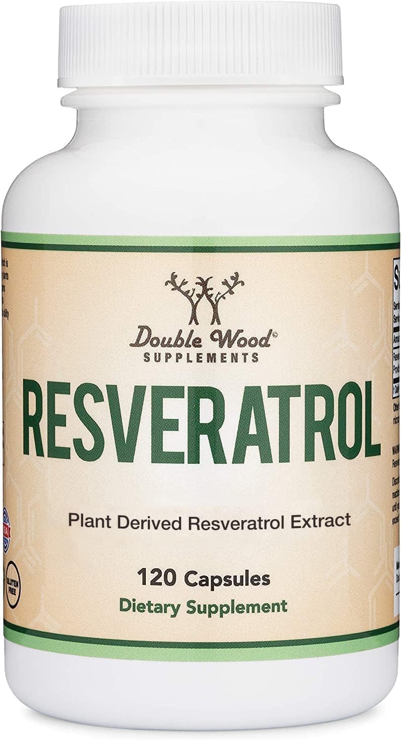 Double Wood 50% Trans Resveratrol Polygonum Root Healthy Aging 500mg 120 Caps
