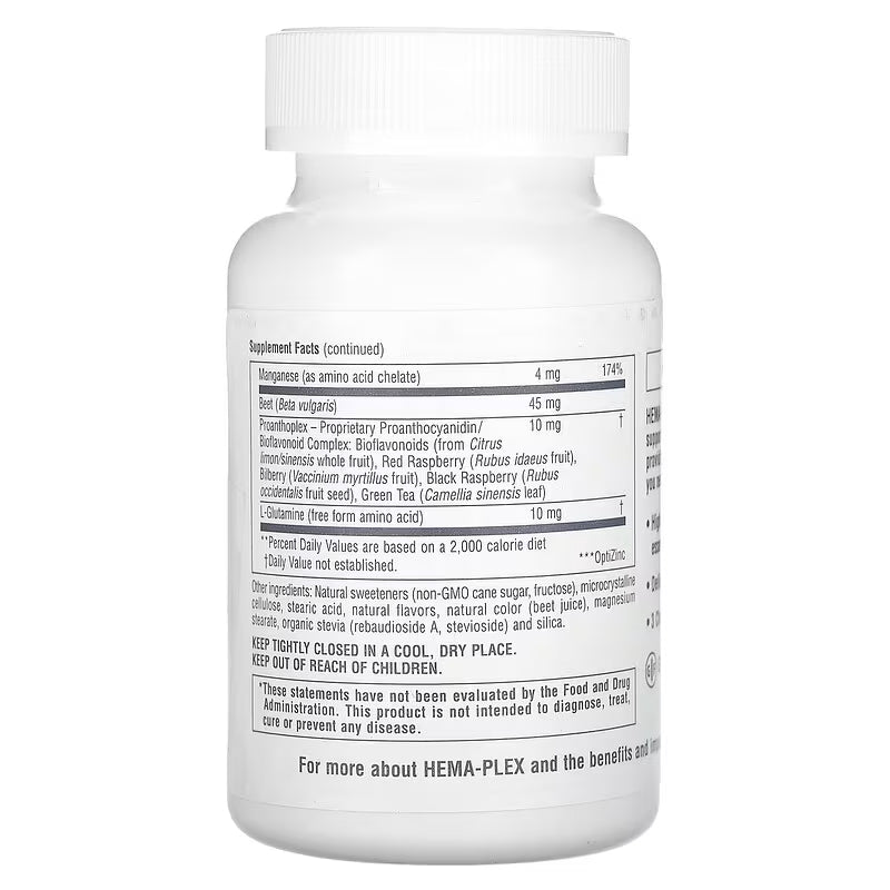 NaturesPlus Hema-Plex Iron Chewables Mixed Berry 60 Chewable Tablet - Galeri