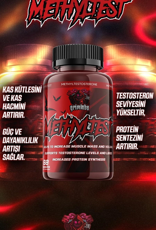 Grimlabs Methyltestosterone Testosteron 60 Kapsül - 25 mg - Galeri