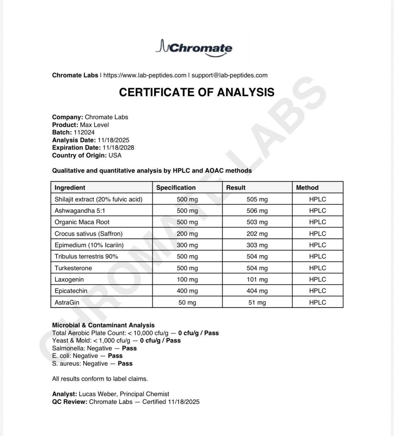 Xmagiclabs Max Level GH Shilajit, Ashwagandha, Maca, Tribulus, Turkesteron  180 CAPS - USA MENŞEİ FDA ONAYLI - Galeri