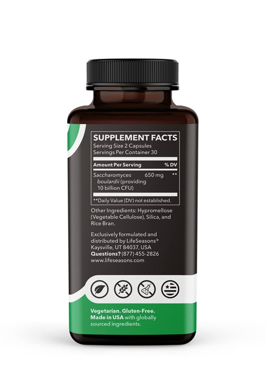 Lifeseasons S. Boulardii Probiotic Vitamin 10 Billion Cfu 60 Veg Kapsül - Sindirim düzenleyici + Bagışıklılık + bagırsak onarımı - Galeri