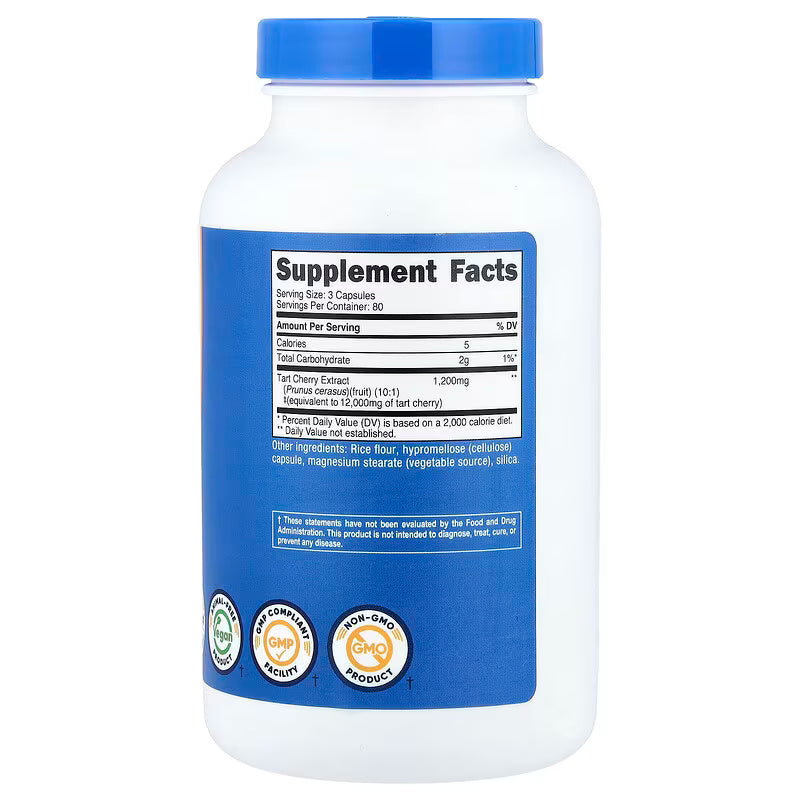 Nutricost Tart Cherry Greens & Superfoods Antioksidan 240 Capsules - Galeri