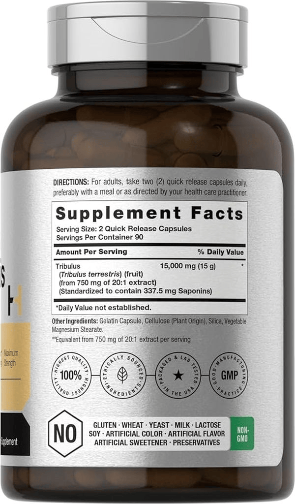 Horbäach Tribulus Terrestris 15000mg per serving | 180 Caps - Galeri