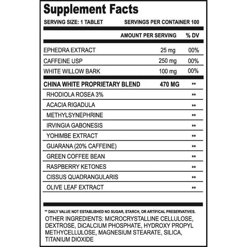 CLOMA PHARMA China White Ephedra Fat Burner 100 Tablet - Galeri