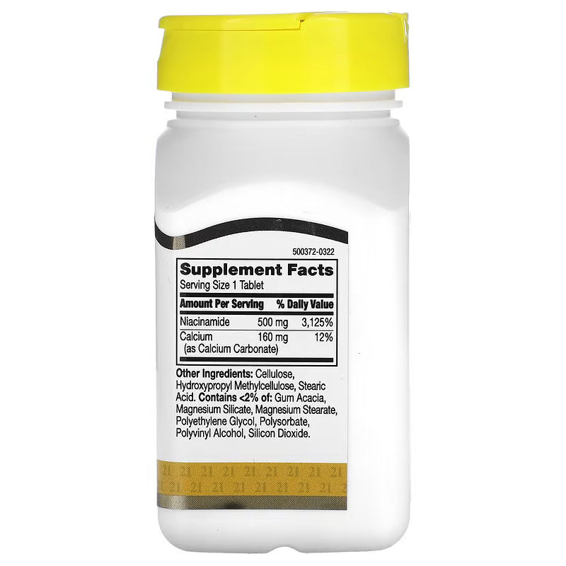 21ST Century Prolonged Release Energy Support Niacinamide 500 Mg 110 Tablet (NON-FLUSH) - Galeri