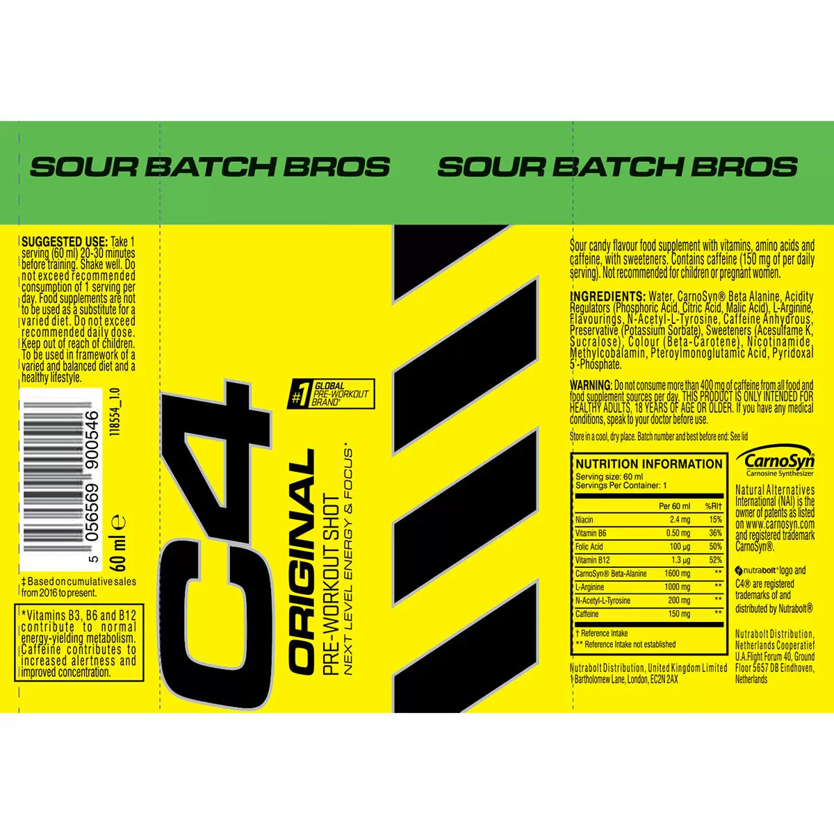 C4 PreWorkout Shot 60 ML X 12 - Galeri