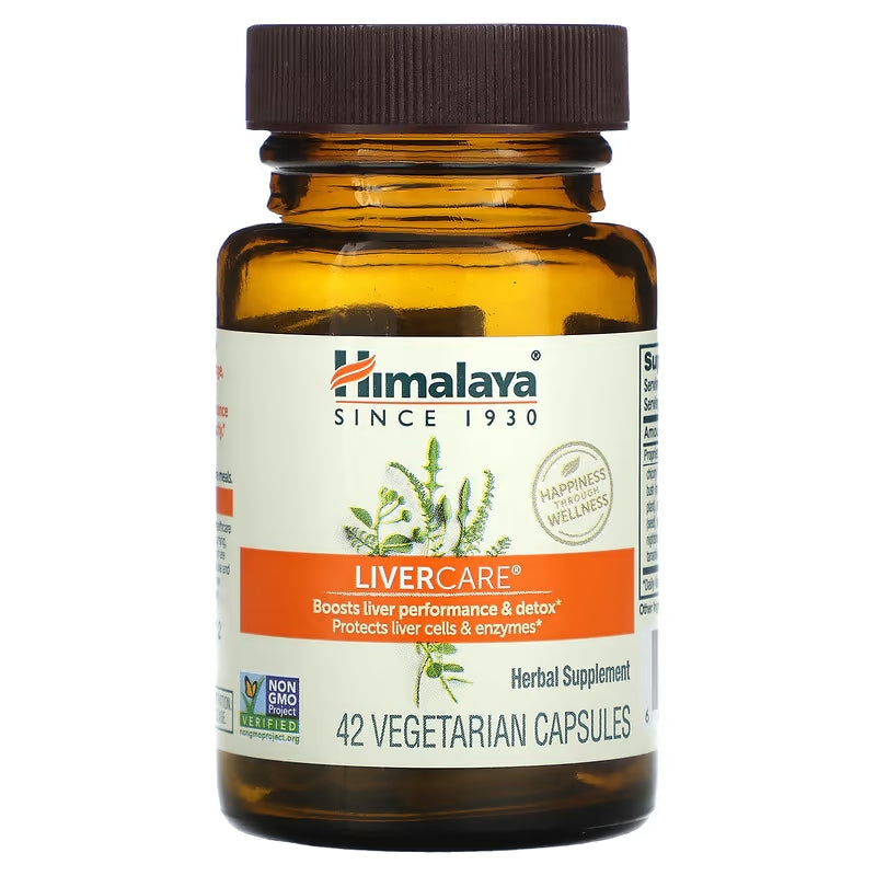 Himalaya LiverCare Detox Enzymes Gut Health 42 Vegetarian Capsules - Galeri