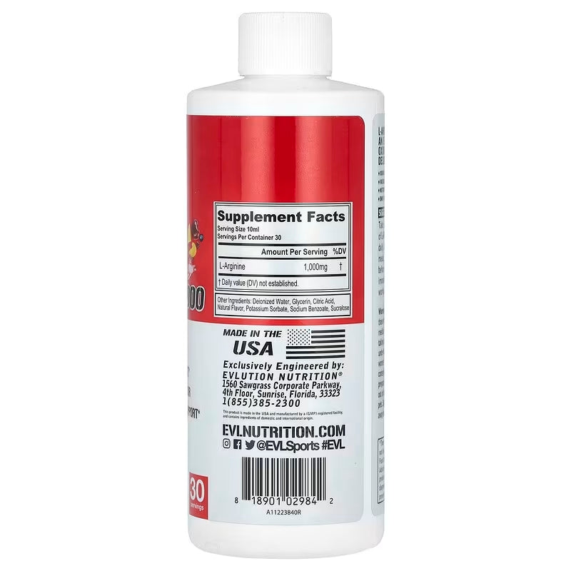 EVLution Nutrition L-Arginine Arjinin 1000 300 Ml - Galeri