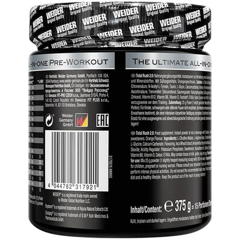 Weider Total Rush Preworkout 375 gr - Galeri