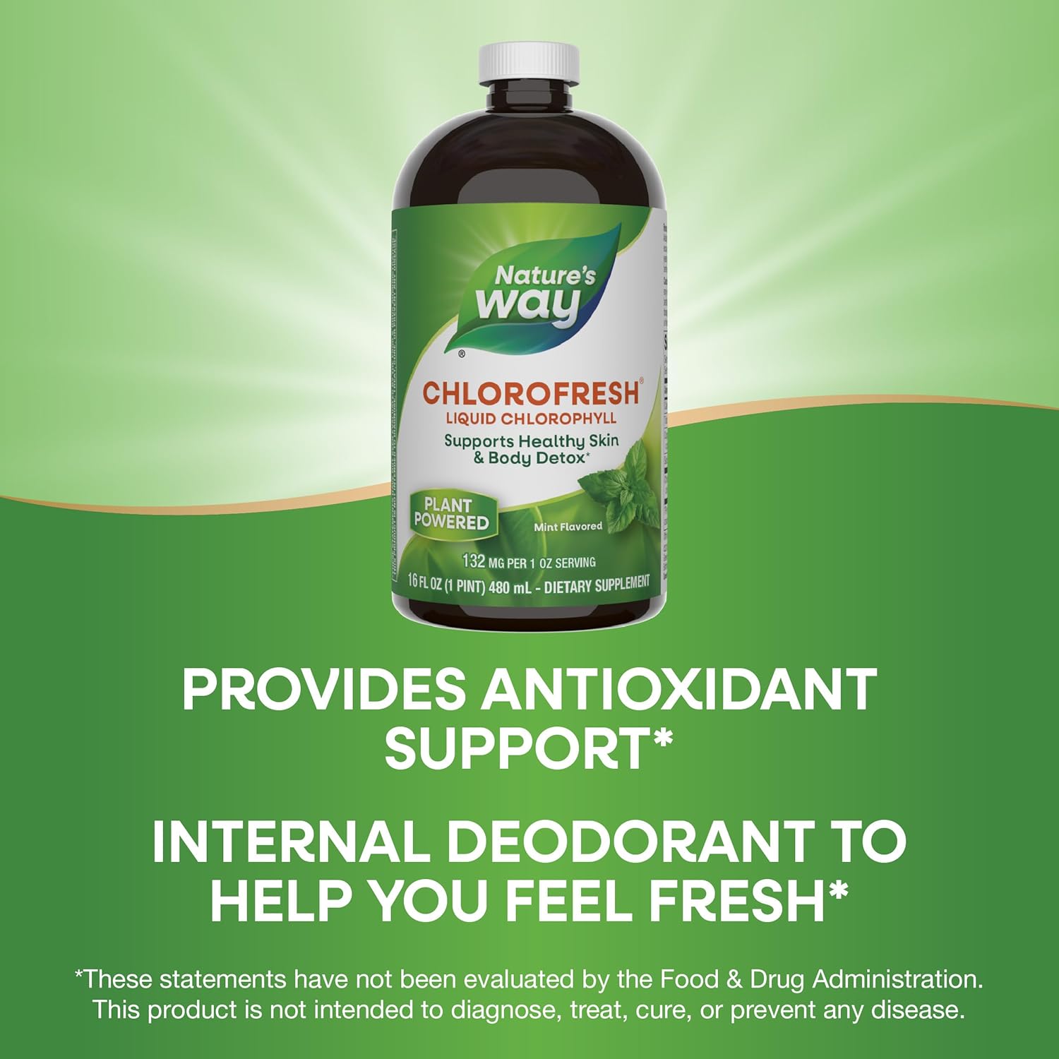 Nature's Way Chlorofresh Liquid Chlorophyll 480 ml - Galeri