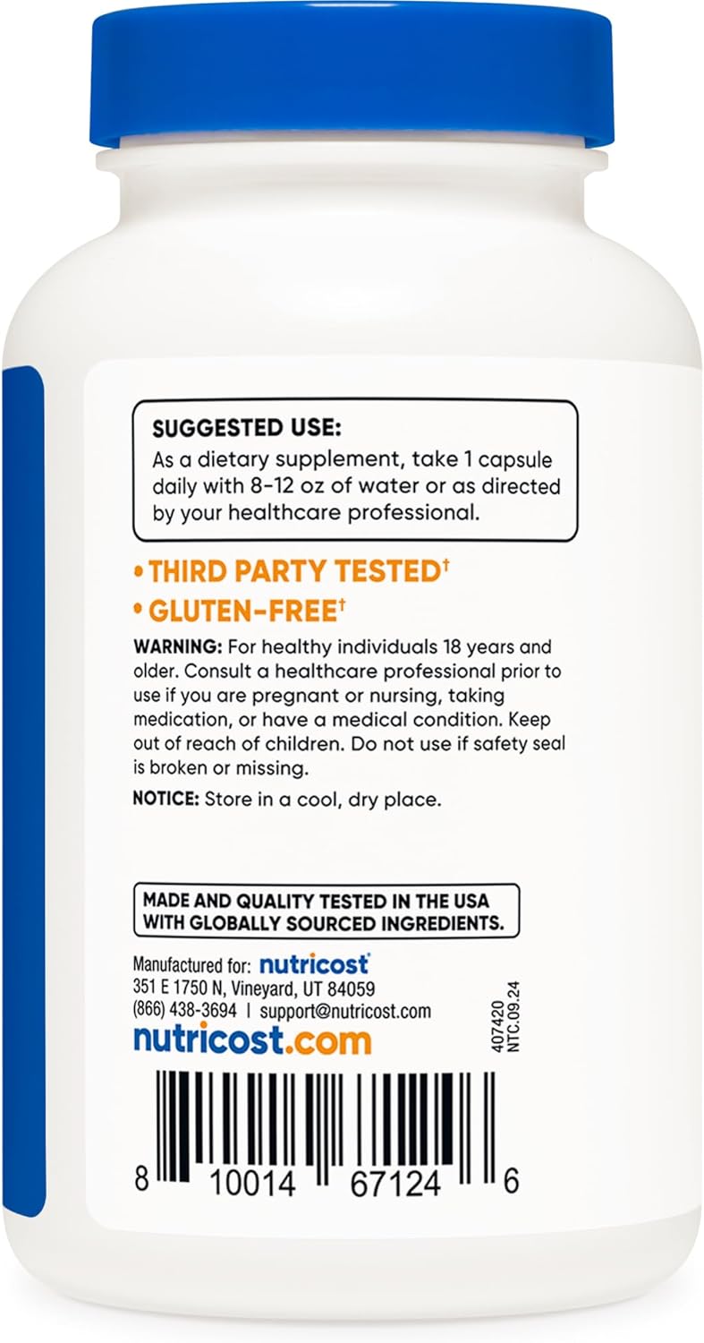Nutricost L-Arginine(Arjinin) L-Citrulline(Sitrulin) Complex 750mg, 120 Caps - Galeri