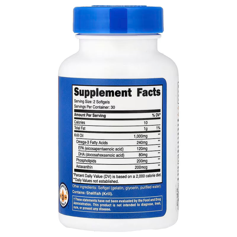 Nutricost Krill Oil Omega-3 EPA-DHA 60 Softgels - Galeri