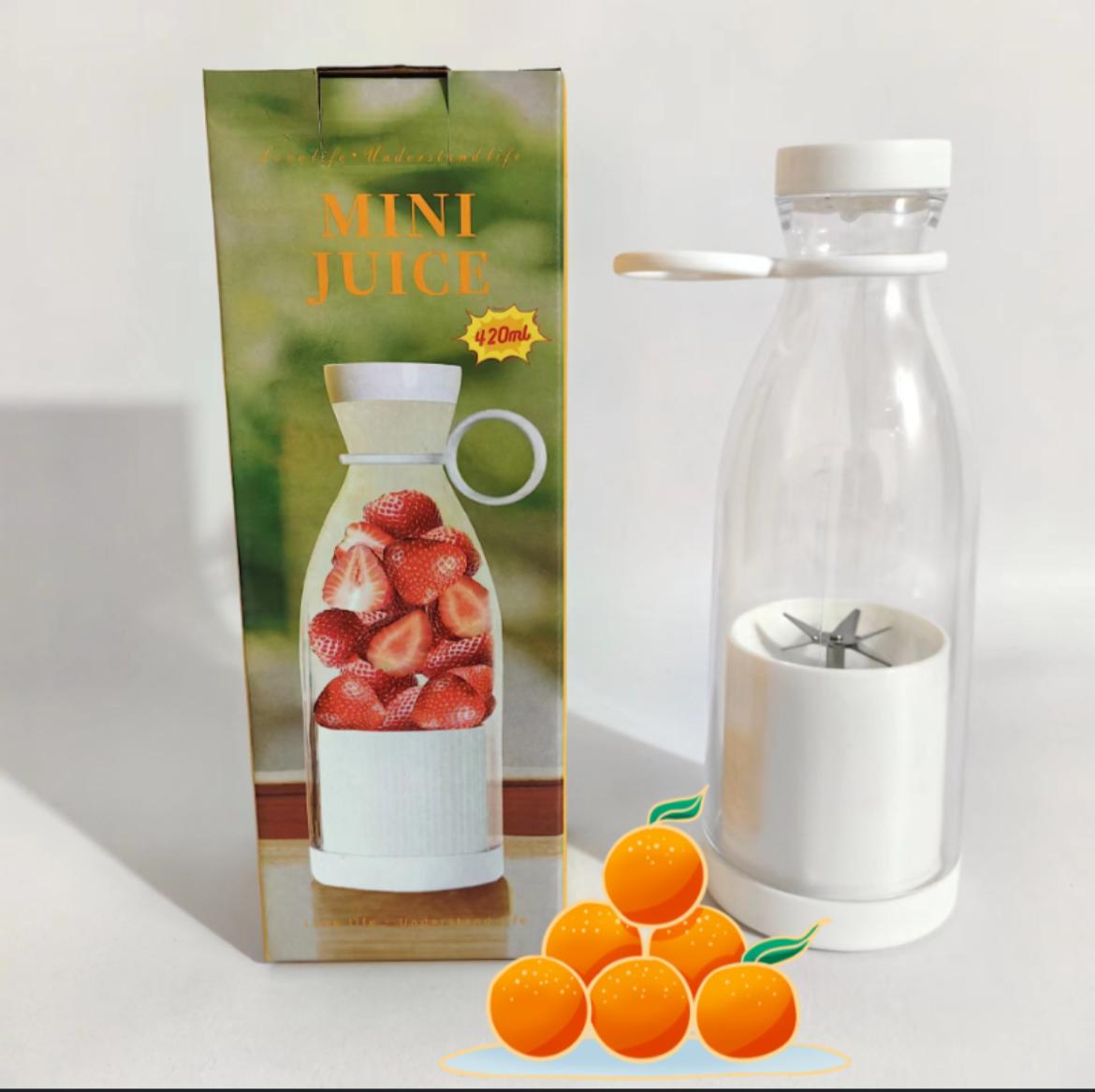 Tasinabilir Elektrikli Mini Blender Mikser Shaker Sise 420 Ml Usb Sarj Edilebilir