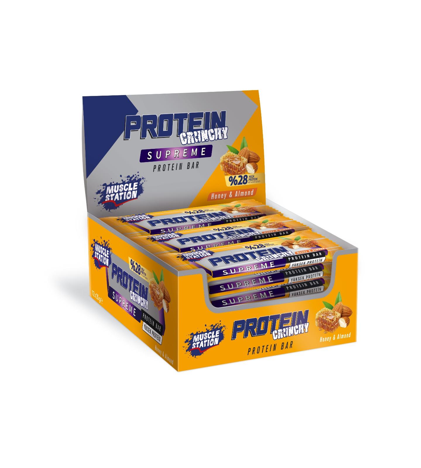 Muscle Station Musclestation Supreme Crunch Bal Badem 12Li Kutu