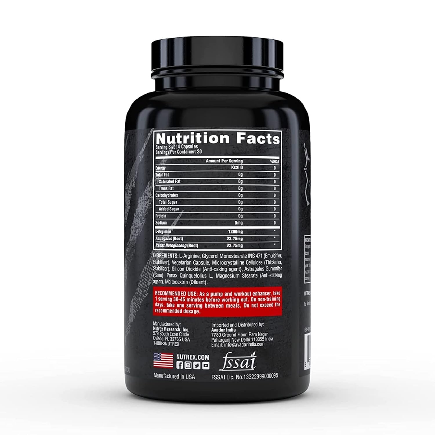 Nutrex Research NIOX Extreme Pump Arginine Nitrix Oxide 120 Caps Muscles Builder USA - Galeri