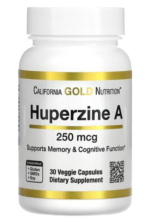 California Gold Nutrition Huperzine A, 250 mcg 30 Veggie Capsules - Galeri