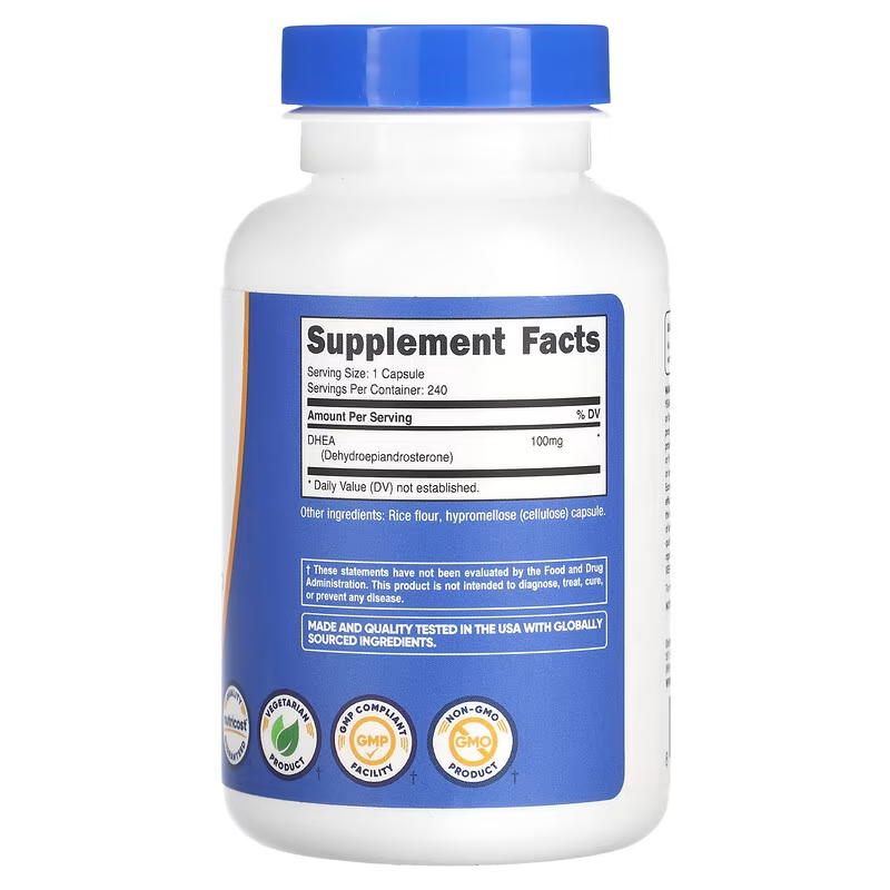 Nutricost DHEA 100mg 240 Caps - Men & Women's Boost Fertility - Galeri