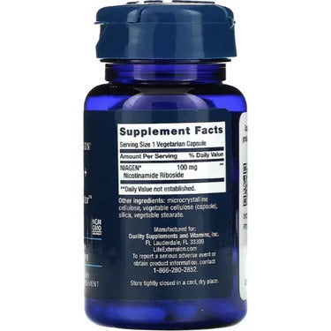 Life Extension Nad+ Cell Regenerator 100 Mg 30 Vegetarian Capsules - Galeri