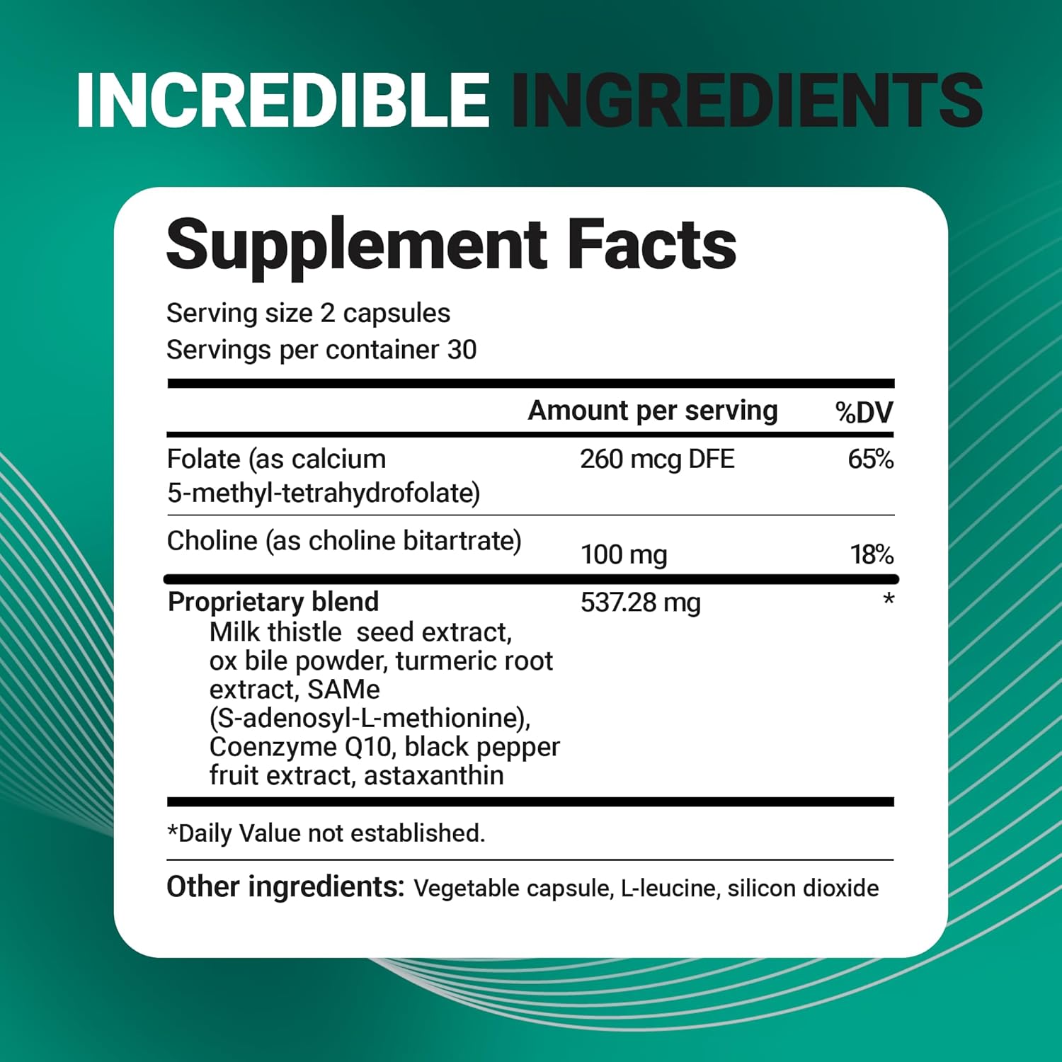 Dr. Berg Liver Cleanse Detox Milk Thistle Ox Bile & Folate Liver Turmeric Choline 60 Caps - Galeri