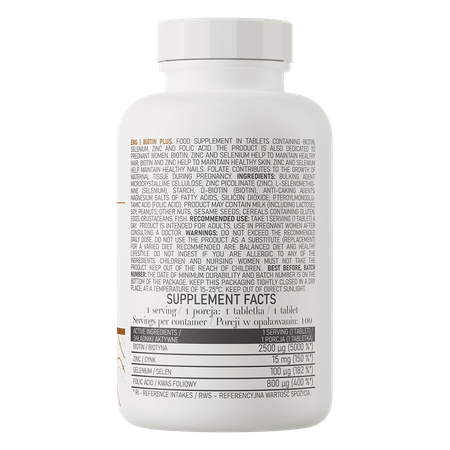 OstroVit Biotin Hair Plus 100 tablet - Galeri
