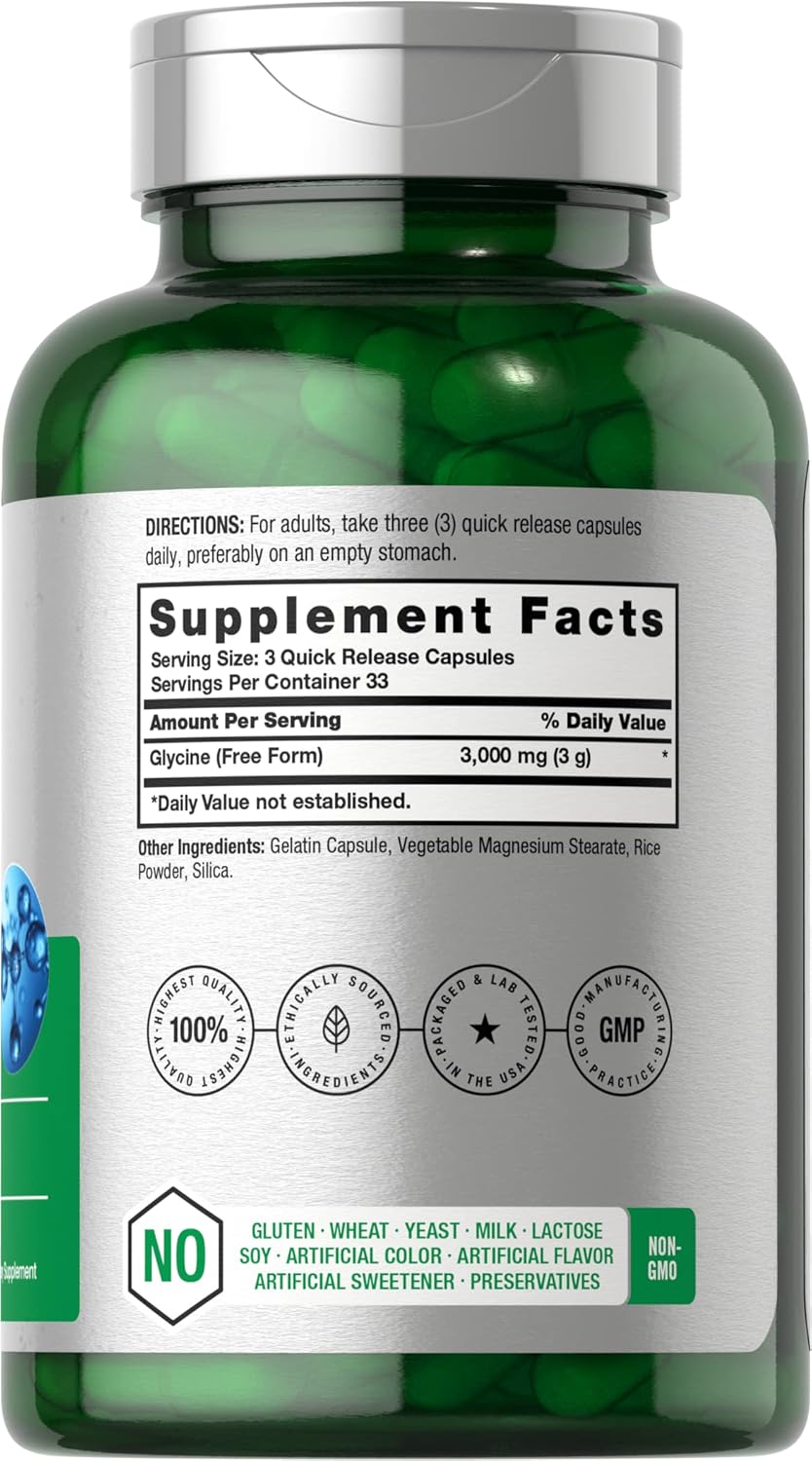 Horbäach Glycine Gilisin Stress Sleep Support 3000mg 100 Caps - Galeri