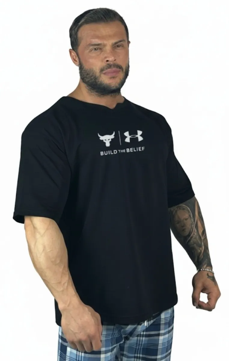 OVERSIZE TİŞÖRT BUILD THE BELIEF SİYAH