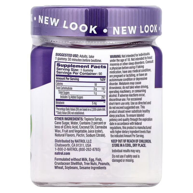 Natrol Melatonin Gummies Strawberry 5 mg 90 Gummies - Galeri