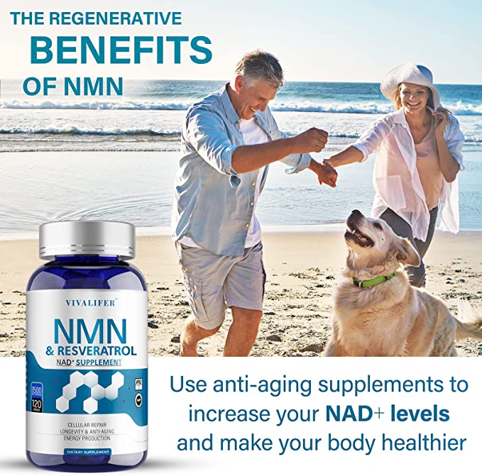 Vivalifer NMN+Niacinamide+TMG+Resveratrol 1500MG Nicotinamide 120 Caps - Galeri