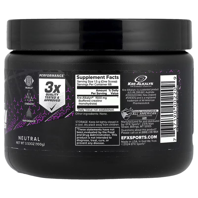 EFX Sports Kre-Alkalyn Creatine Powder Brain & Cognitive 100 Grams - Galeri