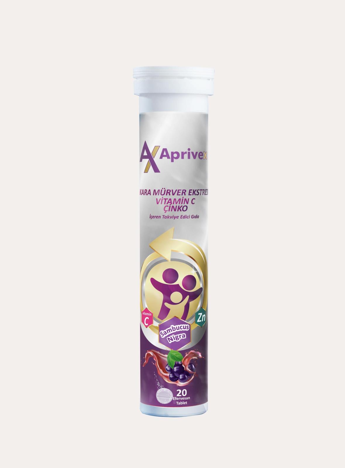 Aprivex Sambucus Nigra C Vitamini 20 Efervesan Tablet