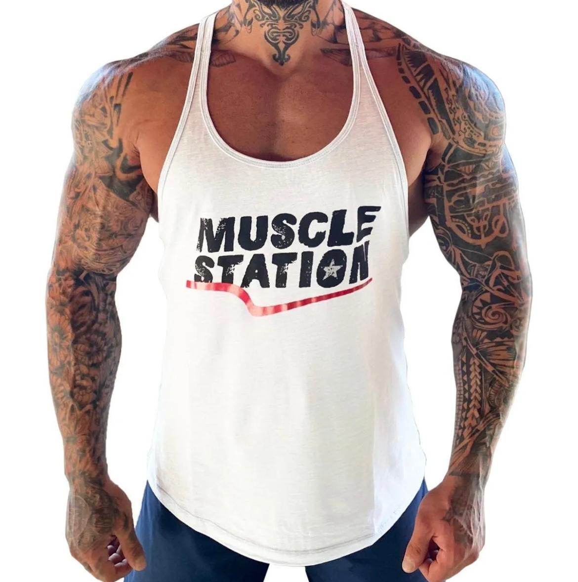 Muscle Station Beyaz Atlet
